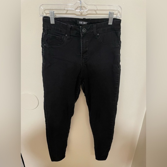 ✨Blue Savvy Black Denim Jeans Size 6 - Picture 1 of 6